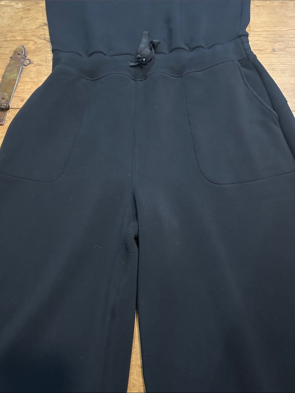 SPANX AirEssentials Black Sleeveless Wide Leg Jumpsuit Tall XL 31” Inseam - Picture 5 of 10